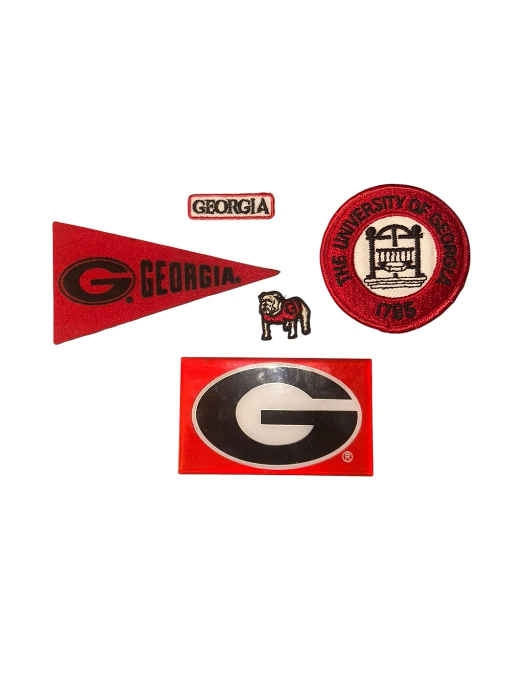 UGA vintage lot - magnets and pins